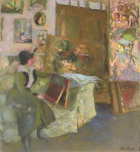 Affiches d'Art de qualité musée Le Modèle au Divan Vert impression sur toile de lin