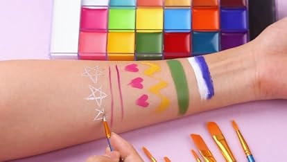 Amazon.co.jp: フェイスペイント・デコカラー*ミニボトル5色 Amazon.co.jp: フェイスペイント・デコカラー*ミニボトル5色