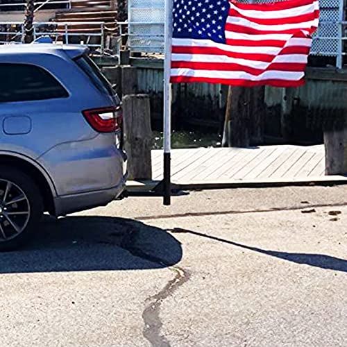 Snapklik.com : Inslat Trailer Hitch Flag Pole Holder For Poles Up To 2