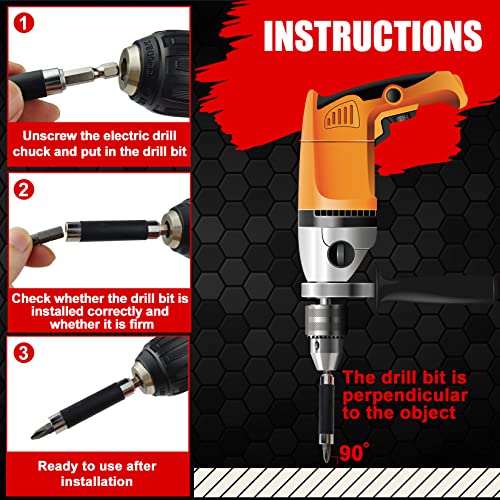 Image of YIYITOOLS Screwdriver Bit Set 48 Piece, Impact Driver Bit Set for Drills and Drivers, Assorted Steel Drill Bits in Storage Case for Wood Metal Cement Drilling and Screwdriving,YY2020052