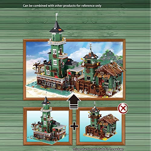 Haus Bausteine Bausatz, Modular Moc Klemmbausteine Haus, 3452 Teile Angeln Leuchtturm Architektur Modell Modulare… – Bild 8