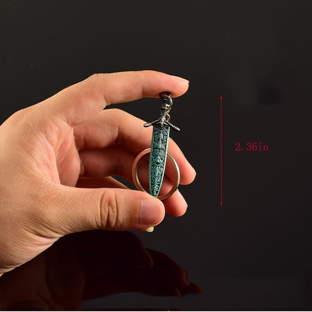 Espada en Miniatura, Mini Llavero de 4 Espadas Black Blade Elden Maliketh, 2