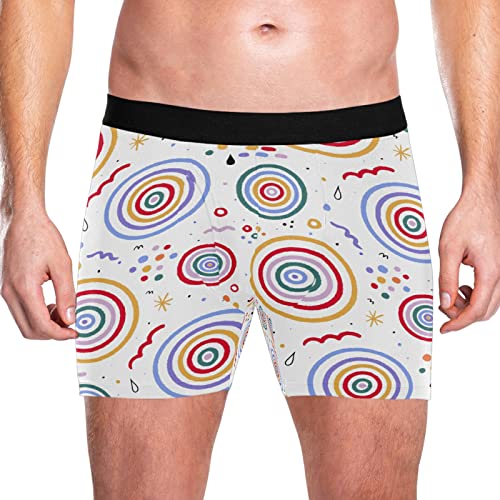 Bóxer para hombre calzoncillos de geometría colorida pack de 2 ropa interior 2