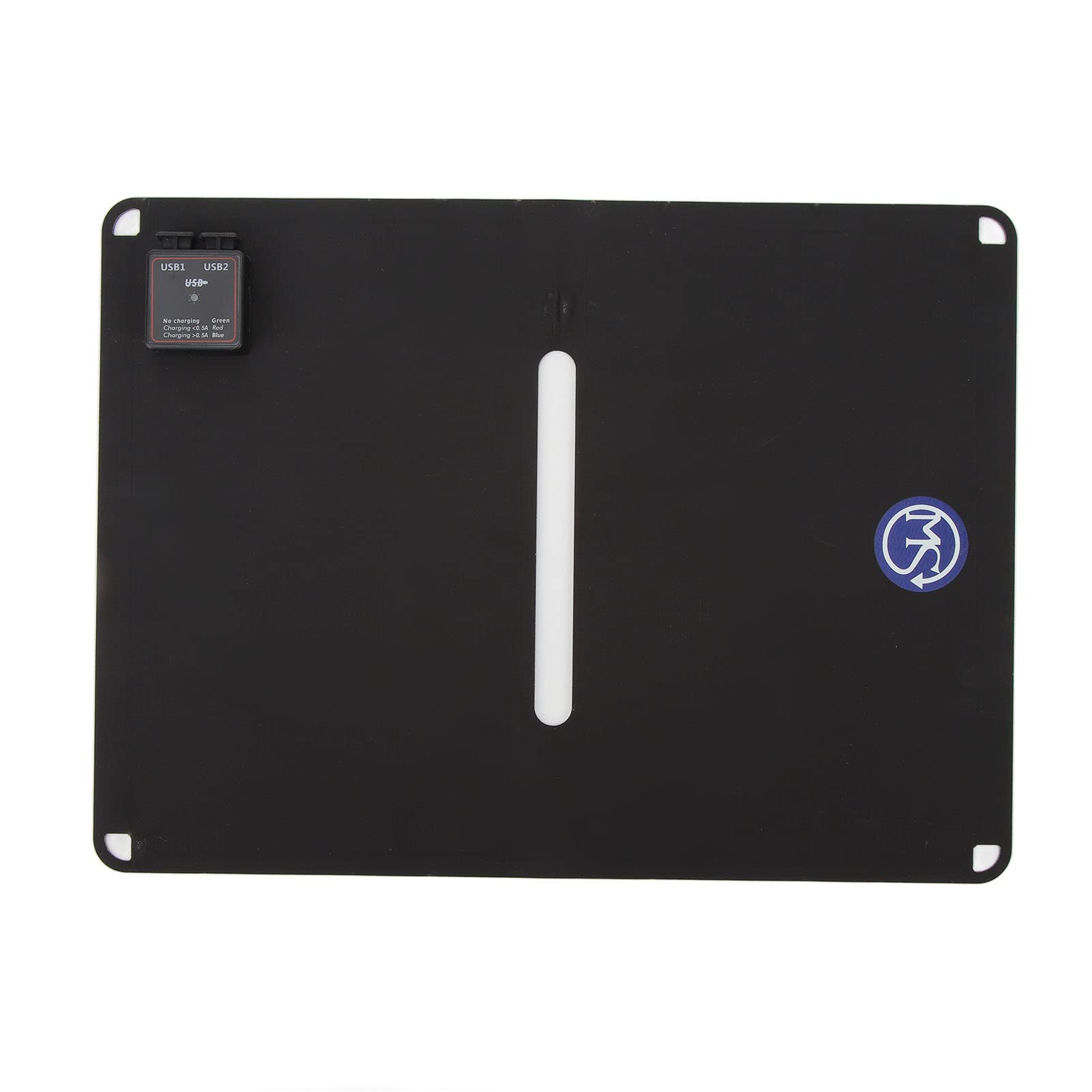 Cargador de panel solar de 14 W, portátil, impermeable, plegable, para camping y viajes, diseño monocristalino