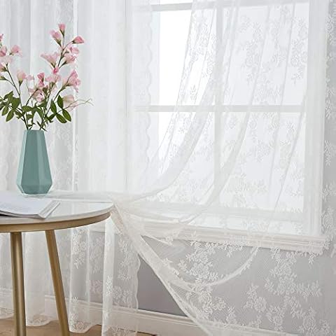 MIULEE Rideau Dentelle Florale 150x245CM Cover