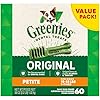 Greenies Original Petite Natural Dental Care Dog Treats 36 oz Pack 60 Treats