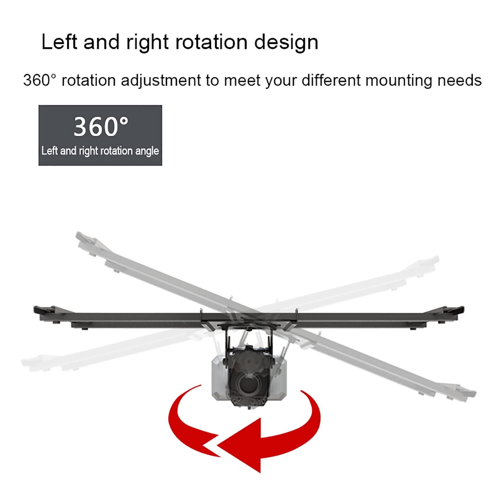 Soporte de techo para TV, altura ajustable, movimiento completo, rotación de 360°, se adapta a televisores de perfil bajo de 40 a 65 pulgadas, VESA máximo 600 x 400 mm, soporte de TV blanco