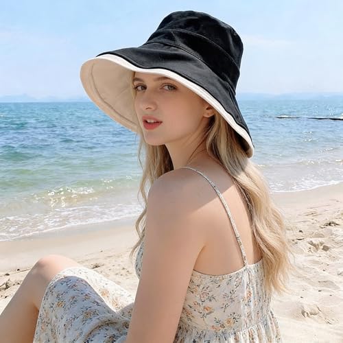 Sombrero reversible para mujer con ala ancha miniatura 5