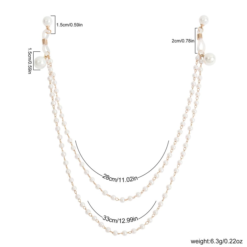 Niaspi Sexy Pearl Non Piercing Fake Nipple Rings Bra Chest Chains Pearls Beaded Adjustable Noose Body Chain Summer Beach Women Clothes Accessories