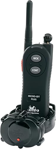 Miniatura 4 de DT Systems IDT-Plus - Collar receptor y transmisor micro para adiestrador de perros, negro, XS (10 libras o menos) (IDT Plus)