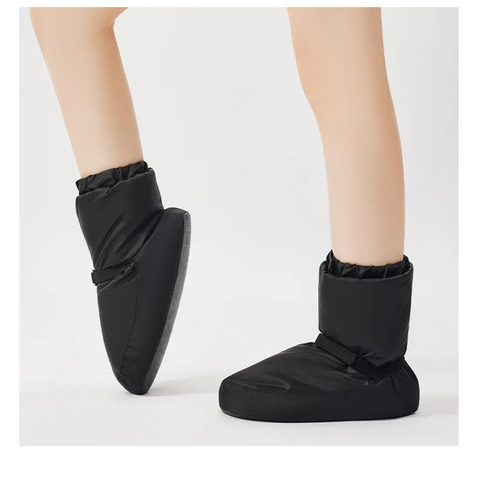 Scaldapiedi Danza Scarpe da Ballo Invernali Donna, Stivali Riscaldamento for Balletto, con Clip, Caviglia in Cotone, Suola Morbida