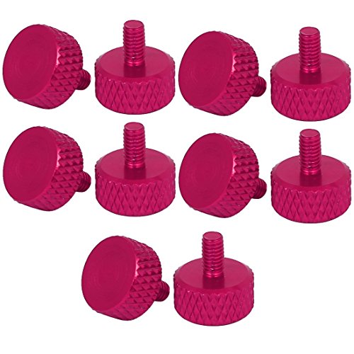 Werkzeuge Computer PC Grafikkarte M3,5 x 6 mm Flachkopf Rändelschrauben Fushcia 10 Stück Holzschrauben Kit
