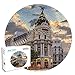 Rundes Puzzle,Jigsaw Puzzles für Erwachsene 1000 Piece，1000 Teile Madrid Runde Puzzle Kreative,Klassische Puzzles，Geschicklichkeitsspiel für die Ganze Familie 26.5x26.5inch