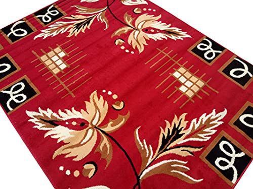 Image of Home Decore Acrylic Carpet for Your Living Room & Drawing Room Aywhere in Your Home (60x180 Red Colour)- 2x6Feet