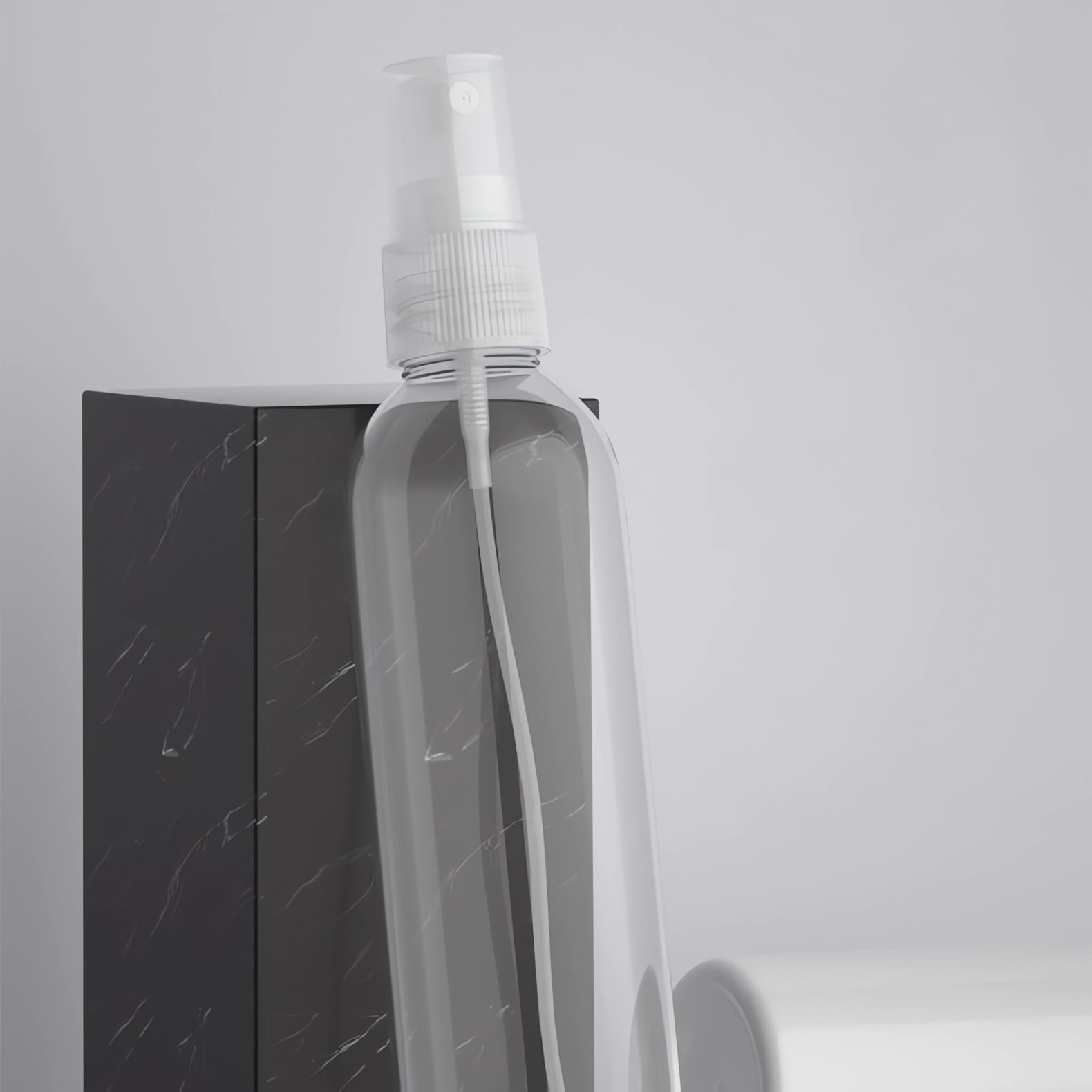 24 pièces 250ml Transparent flacons vaporisateurs vides en plastique de Avec Sprayer Noir, Vaporisateur Cheveux Vaporisateur Plante Vaporisateur Eau