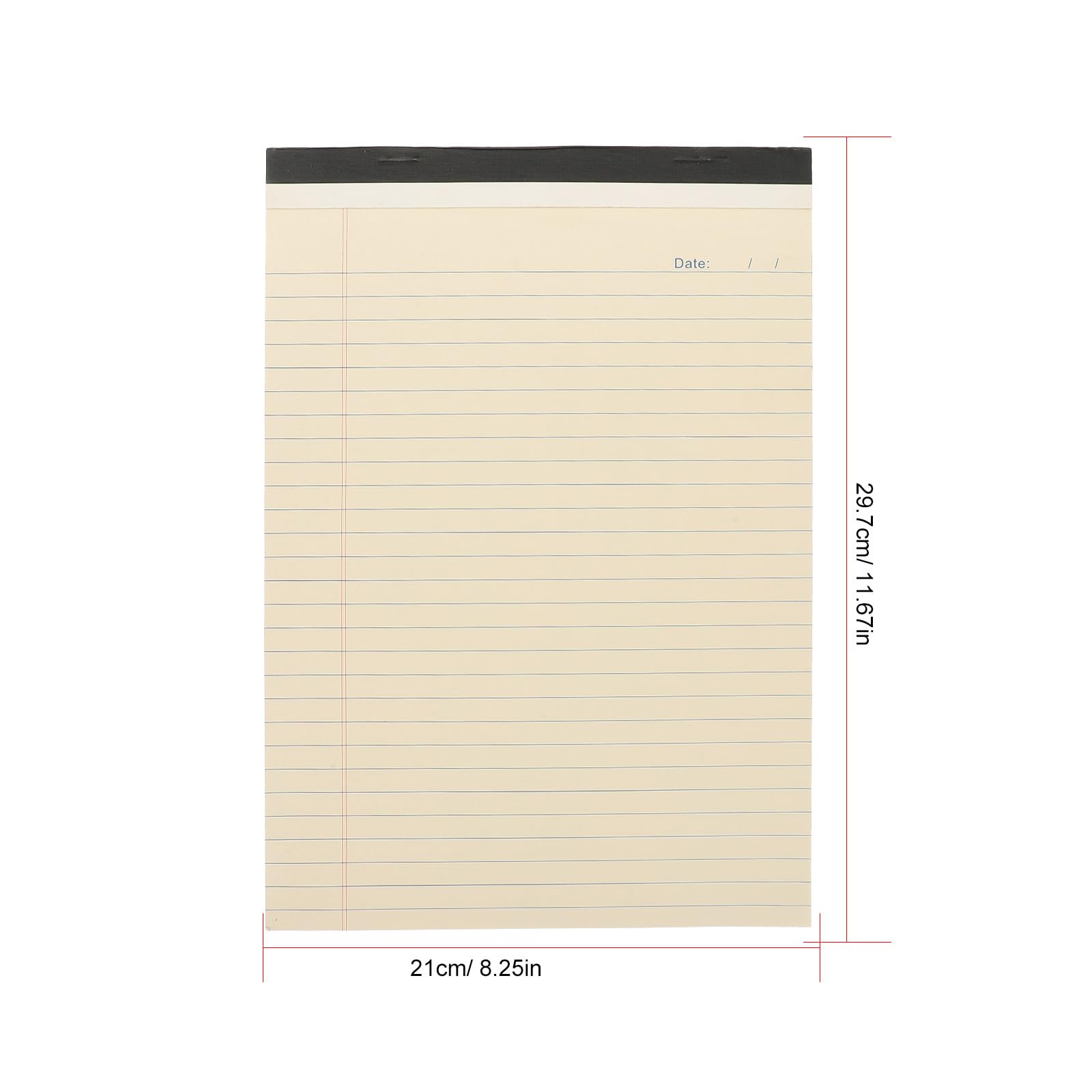 SUPVOX Blocco Note A4 a Righe Larghe Strappabile, Set 4 Pezzi, Quaderno per Appunti e Pianificazione, Carta Liscia per Ufficio, Studenti e Viaggiatori, Blocco Note Tascabile Funzionale