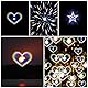 3 Stück Diffractions Party Brille, mit 3D Prisma Herz Stern Effekt, Lustige Brillen Brechungsbrillen Herz Brille Effekt, Rave Brille Herren Damen für Nacht EDM Feuerwerk Show Karneval Party Club