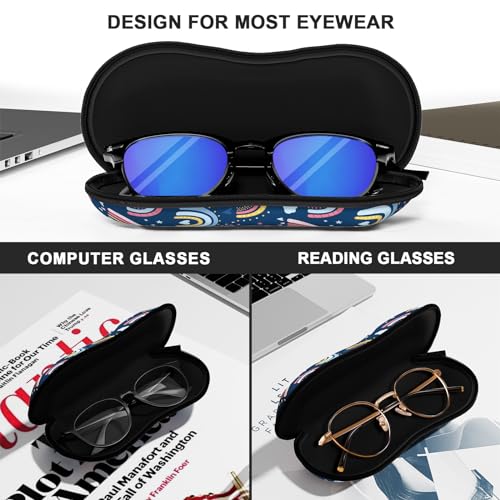 Image of Sunglasses Soft Case, Ultra Light Portable Neoprene Zipper Glasses Case for Men Women