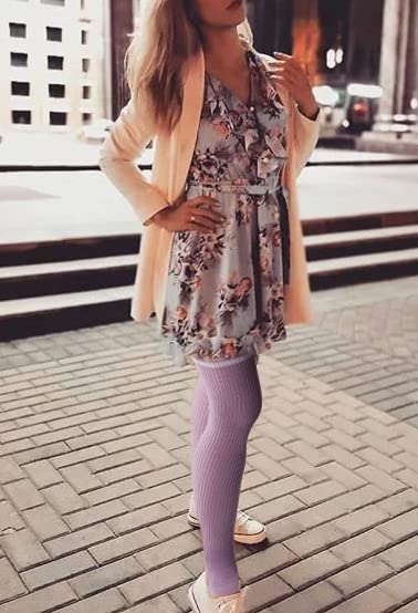 Image of Abodhu Womens Thigh High Socks, Over Knee Socks for Women, Striped Knit Long Tall Stockings, Cosplay Casual Socks