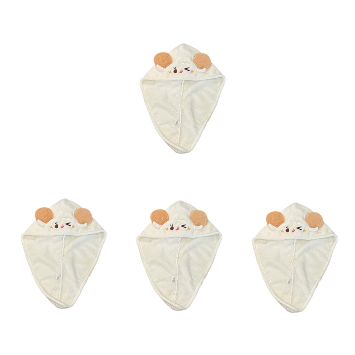 Amosfun 4stücke Hair Towel Wrap Weichem Korallenvlies Schnell Trocknender Turban Für Damen Saugfähiger Und Dicker Haartrockner Für Zuhause Und