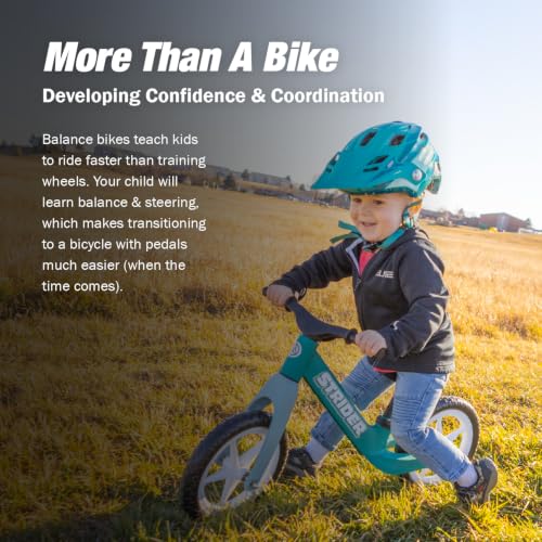 Image of Strider 12 Comp Bike- No Pedal Balance Bicycle for Kids 1 to 3 Years -Easy Assembly, Tool-Free Adjustments