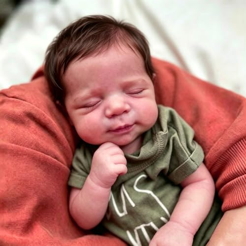 Muñeco Reborn Bebé Niño 18 Pulgadas Realista de Vinilo miniatura 3