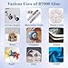 FITTDYHE B7000 Glue Clear with Precision Tip，50Ml B7000 Glue Clear for Rhinestones Glue for Crafts, Multipurpose Jewelry Glue for Fabric DIY Craft Makeup Shoes Jewelry Making Nail Art