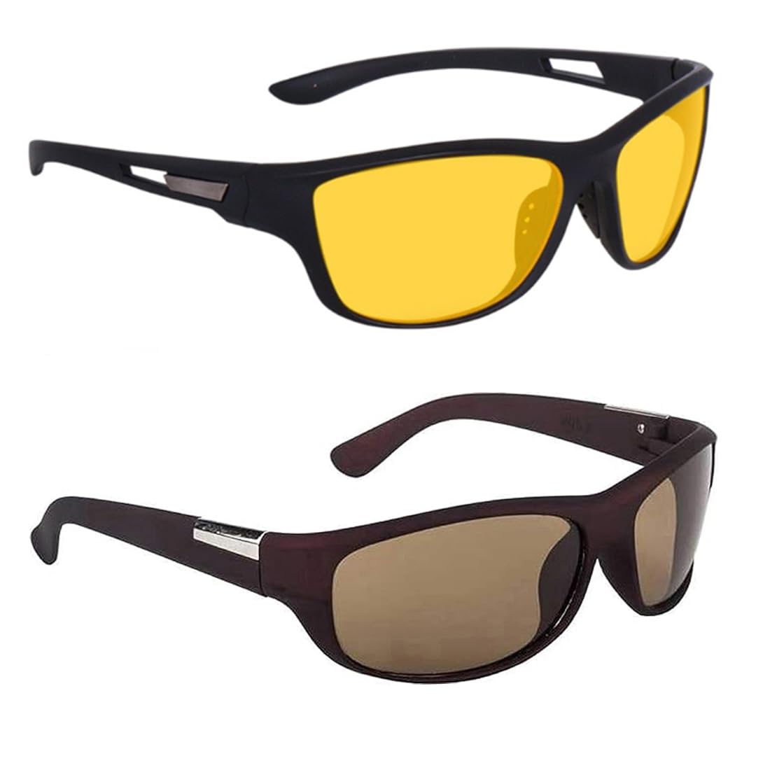 Night Driving HD Vision Glasses & Day Sunglass for Men & Women | Full-Rim Cover Eyewear for Driving, Cycling, Sports | Lightweight Flexible Optical Frame for All-Day Comfort -ND-2-image-40