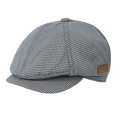 Image of FabSeasons Cotton Ivy Flat Golf Cap - Classic Newsboy Gatsby Hat for Men