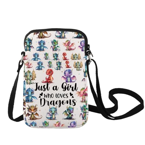 LEVLO Funny Dragon Crossbody Bag - Animal Lover Gift for Dragons Fans