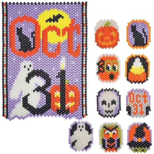 Herrschners Oct 31st & Haunted Halloween, Set of 2 Pony Bead Kit