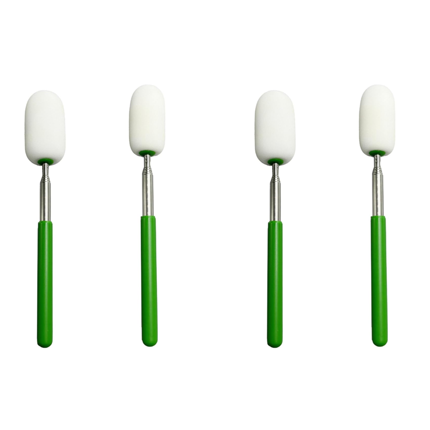 Hndhbfgrt 4Pieces Telescoping Sponge on Stick Pottery Sculpture Sponge Holder Ceramic Throwing Stick Pottery Trimming Tools