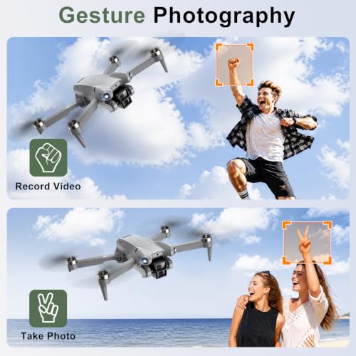 Image of PRO Drone with Camera for Adults 2k, Brushless Motors Drone for Kids Beginners, 40mins Flight Time with 2 Batteries, FPV Foldable RC Quadcopter, Toys Gifts for Teen Boys Girls, Beginner (Grey)