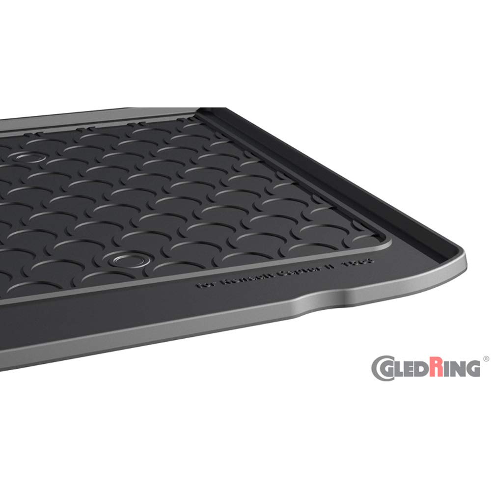 Gledring Tapis de Coffre Rubbasol (Caoutchouc) sur Mesure | compatible avec Renault Captur II 2020- (Sol en haut variable)