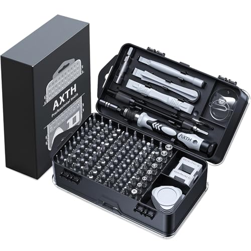AXTH 115-in-1 Precision Screwdriver Set, [Super Durable] Mini Professional Magnetic Repair Tool Kit, Small Screwdriver for Phone, Computer, Watch, Laptop...