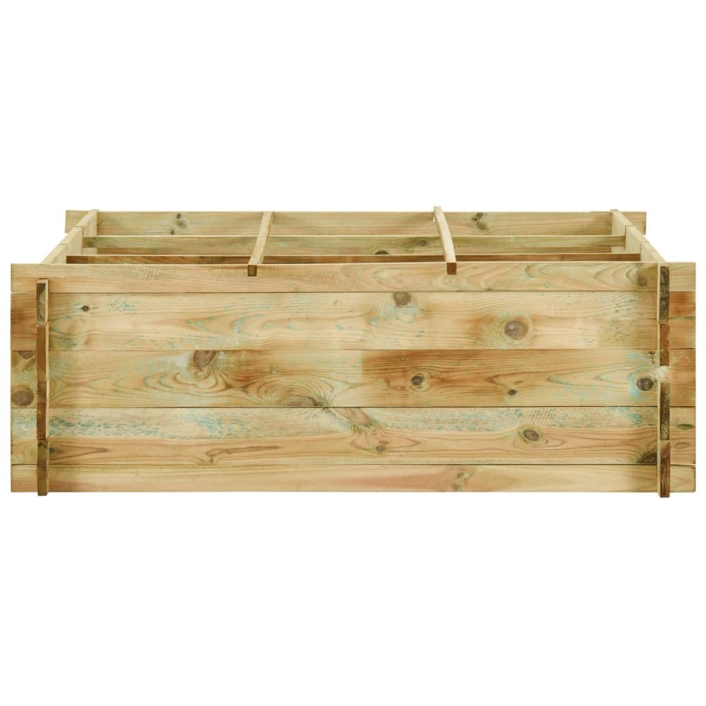 Jardinière pour légumes Bois de pin imprégné 120x120x40 cm