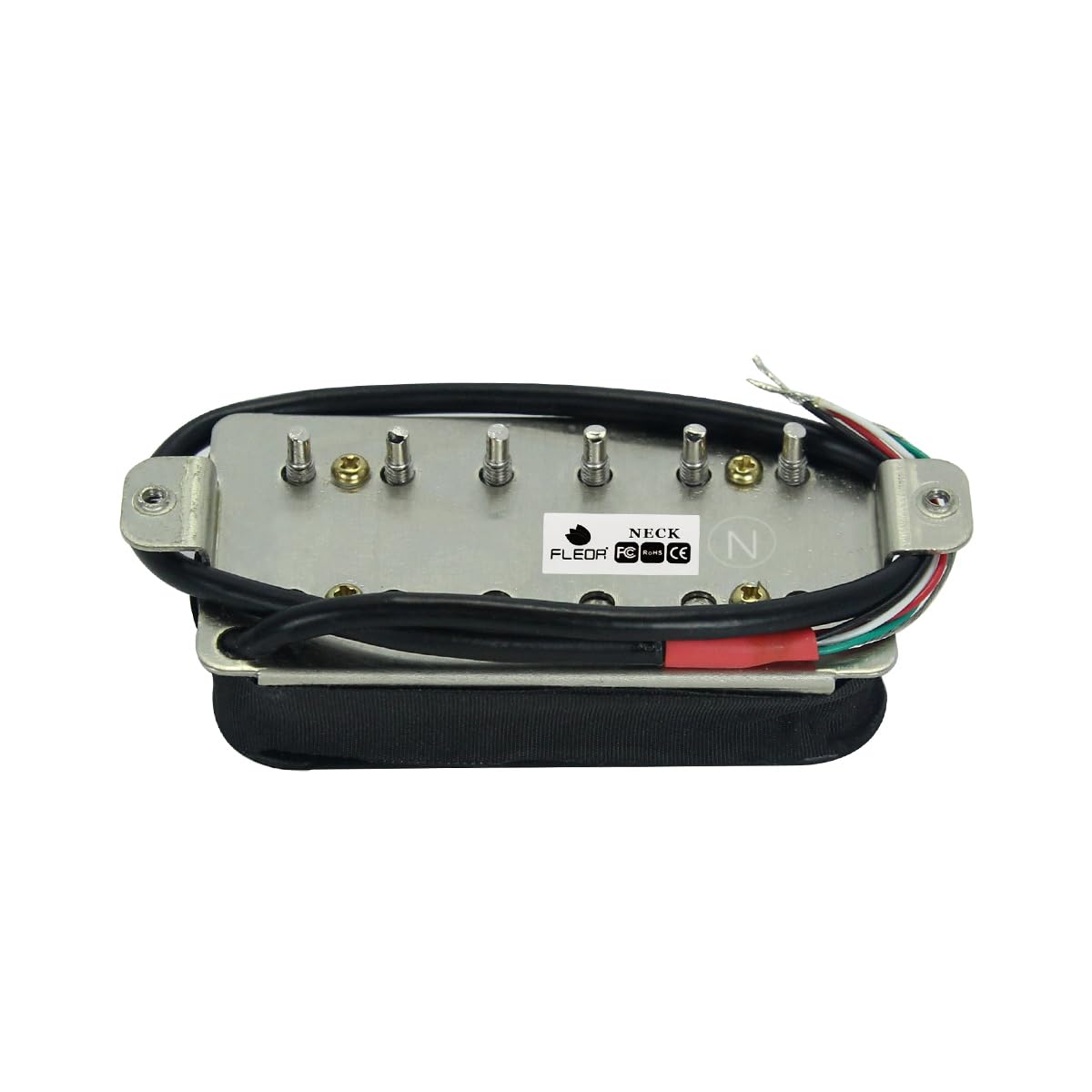 FLEOR Alnico 5 Ensemble de micros pour guitare Zebra Neck and Bridge Humbucker
