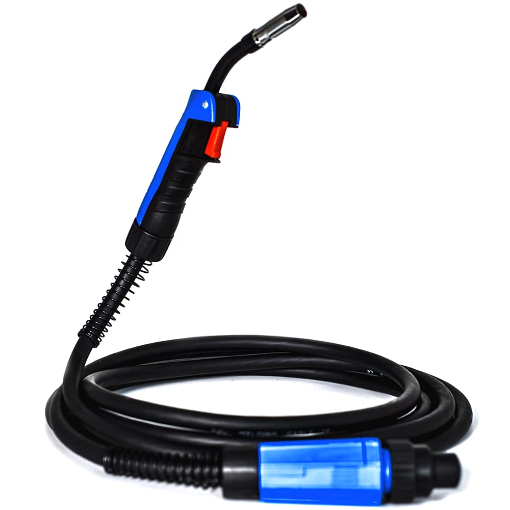SUSEMSE MIG Welder Torch Inert Gas CO2 MB-15AK for MIG MAG Welding Binzel Type Flexible Head 10Ft 3M