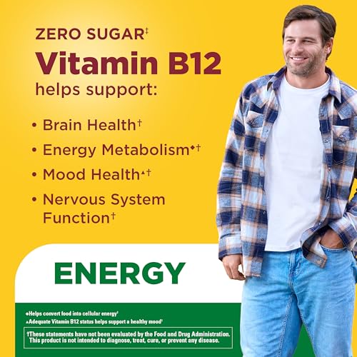 Nature Made Zero Sugar Energy Vitamin B12 Gummies, 110 Sugar Free Gummies - image 3