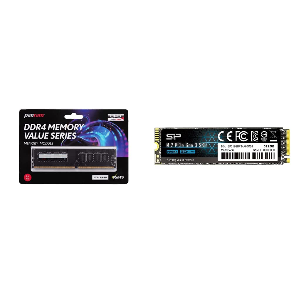 Amazon | 【セット買い】CFD販売 Panram デスクトップPC用 メモリ DDR4