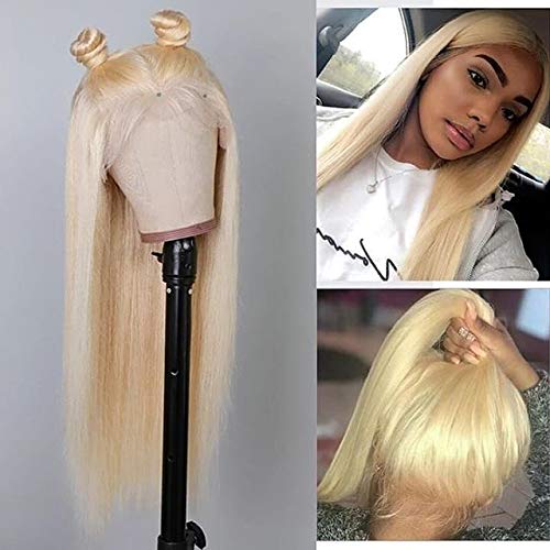 NOBLE 13x4 Lace Frontal Wigs Blonde Human Hair Wigs for Women 100% Brazilian Straight Human Hair Pure 613 Wigs 18 inches