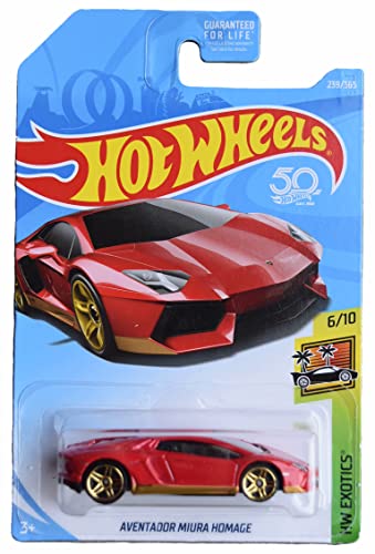 Hot Wheels Aventador Miura Homage Lamborghini diecast miniatura 1