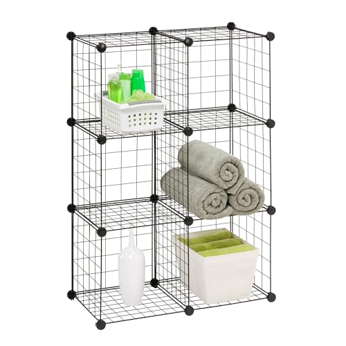 Honey-Can-Do SHF-09484 6 Cube Black Storage Set Shf-09484 Black thumb #3