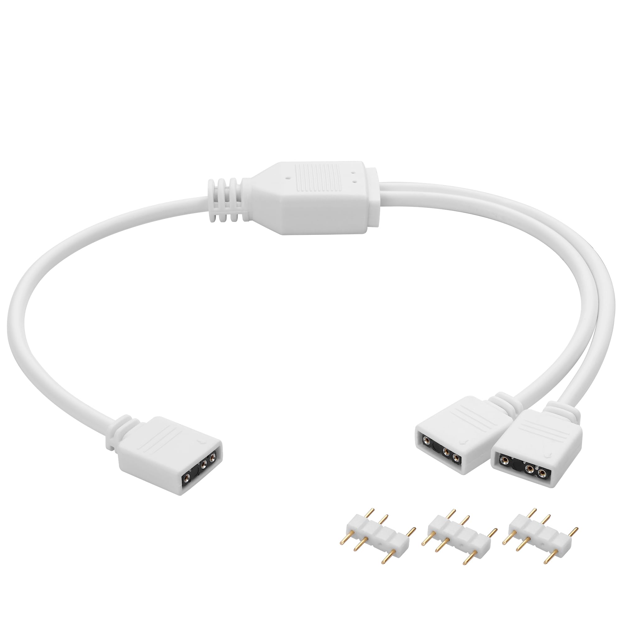 YAODHAOD Cable divisor ARGB de 12 V 4 pines RGB 5 V 3 pines y cable de extensión (1 a 2, ARGB)