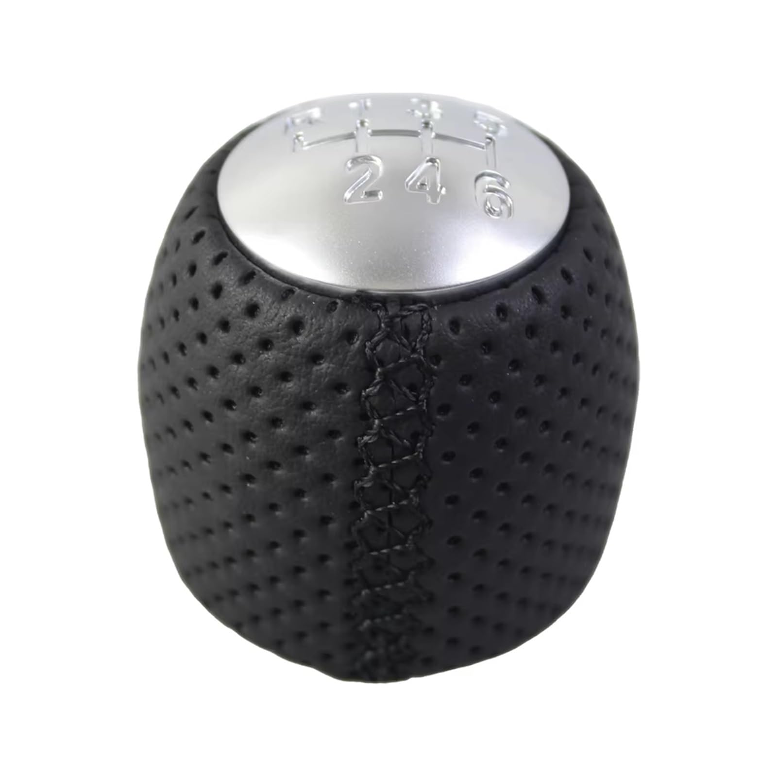 OUVECR Car Shift Gear Knob Handle OEM 55344557 for Alfa for Romeo 159 2005-2011 for Brera 2006-2011 for Spider Gear Shift Knob 6 Speed Gear Shift Cover(6 Speed Black)