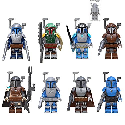 HQSGDMN 8 Pcs Minifiguren Adventskalender Sammlung Minifiguren Set Serie Benutzerdefinierte Sammel-Minifigur Für Alle…