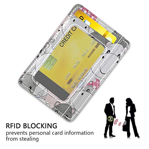 susiyo Cute Baby Hippo Slim Minimalist Wallets Rfid Blocking Card Wallets PU Leather Front Pocket Wallets for Men and Women3