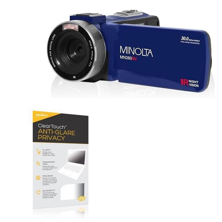 BoxWave Screen Protector Compatible with Minolta MN260NV - ClearTouch Anti-Glare Privacy (2-Pack), Privacy Screen Protector Flexible Film Anti-Glare