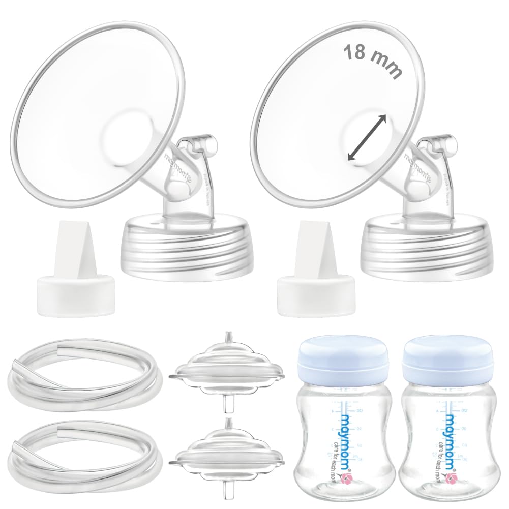 Maymom Pump Parts Compatible with Spectra S2 S1, 18mm Flange Valve Tube Bottle Backflow Protector, Not Original Spectra S2 Replacement Pump Parts
