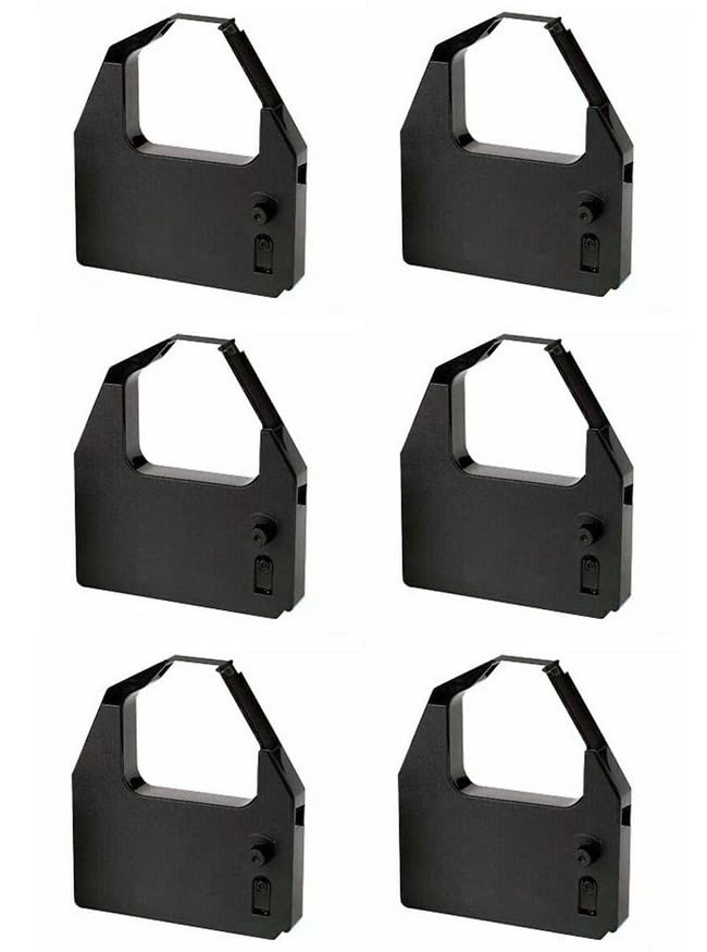 SuppliesMAX Compatible Replacement for C. Itoh 1550/8023A/8500/8510/9500/9515 Black Printer Ribbons (6/PK) (T050)
